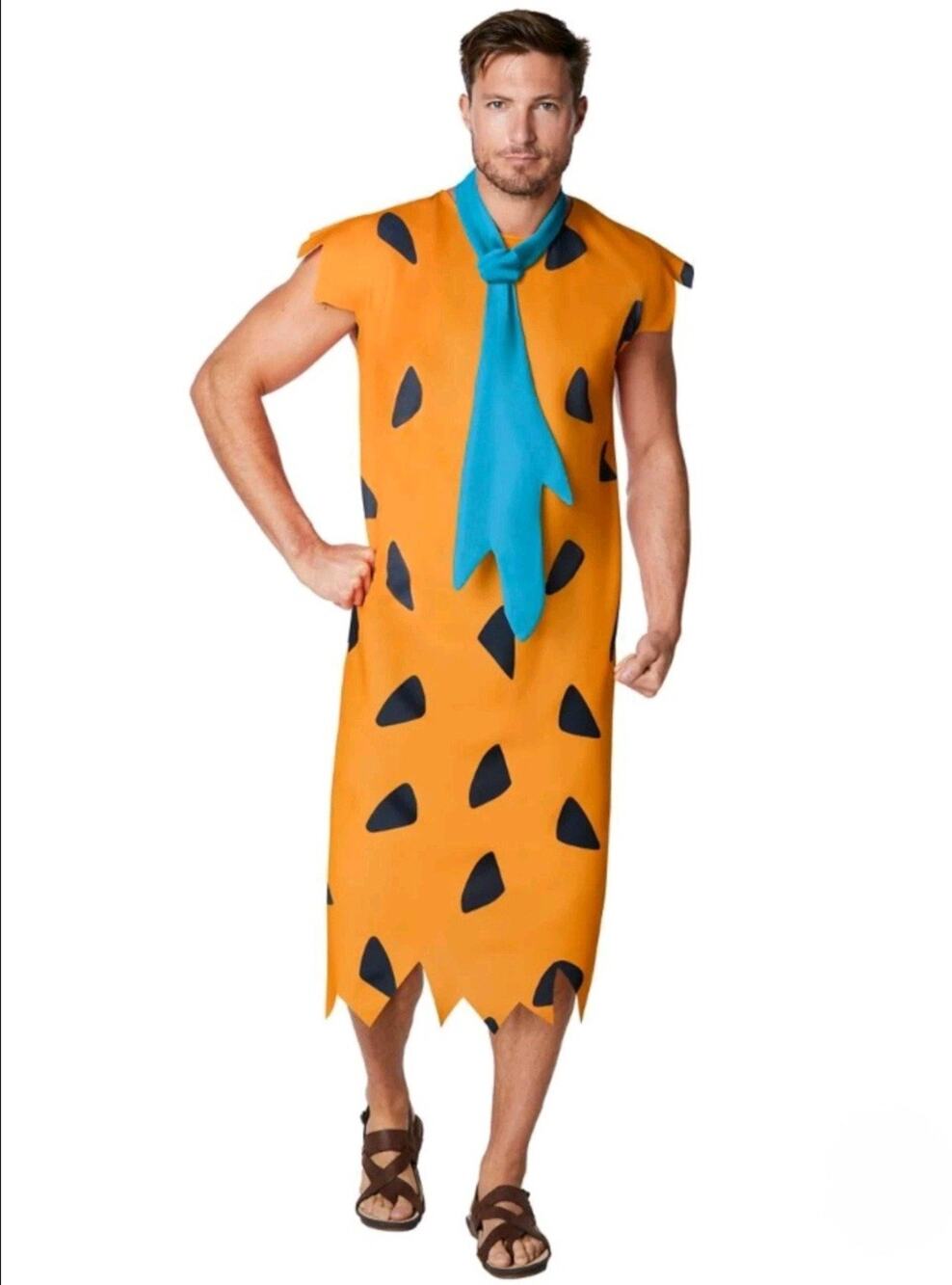 Fred The Flintstones Spirit Halloween Costume Tunic Neck Tie Plus Size XXL - Picture 1 of 8